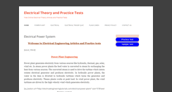 Desktop Screenshot of electricalengineeringtutorials.com