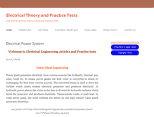 Tablet Screenshot of electricalengineeringtutorials.com